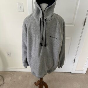 Vintage Champion Gray Men's Hoodie Size L